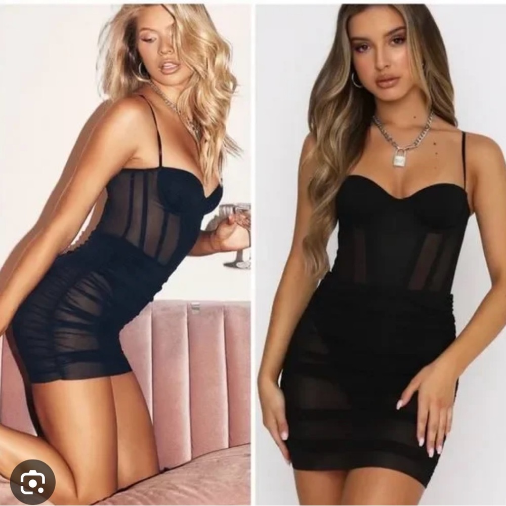 Model Behaviour Mini Dress - White Fox Boutique